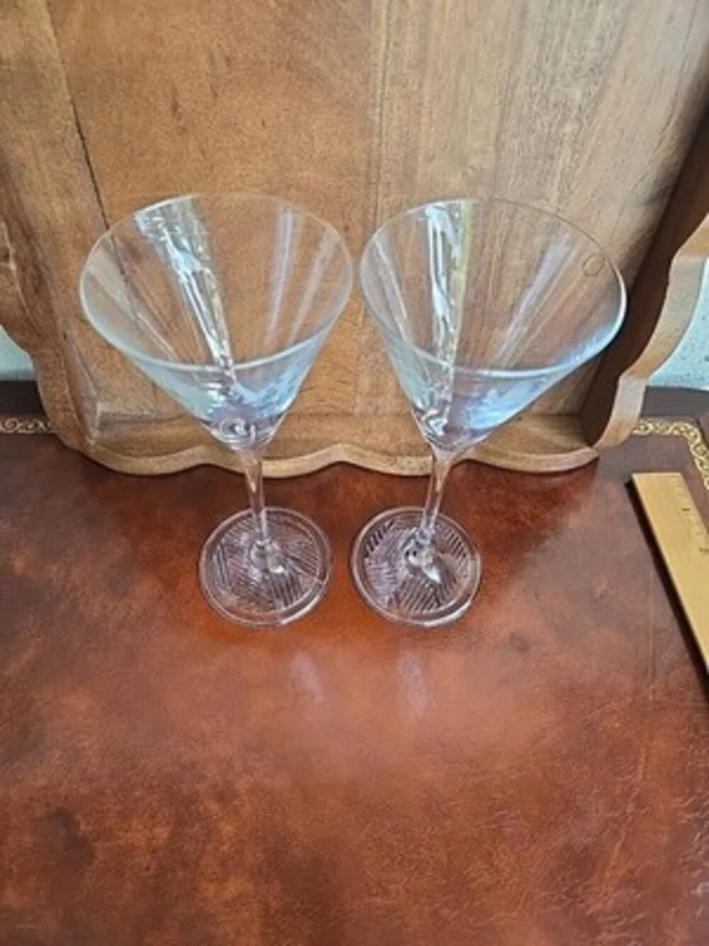Martini Glasses Long Stem - Grey Goose - Etched Goose 7 1/2